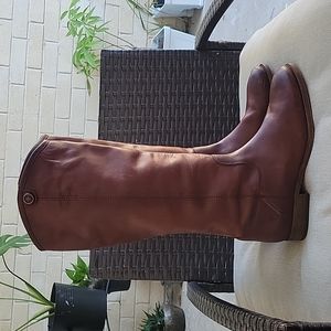 Frye Melissa Button Leather Tall Riding Boots